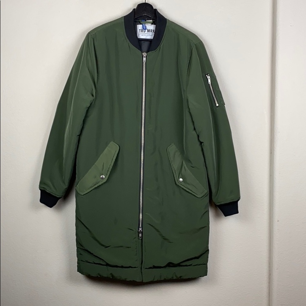 H&M Longline Bomber Jacket